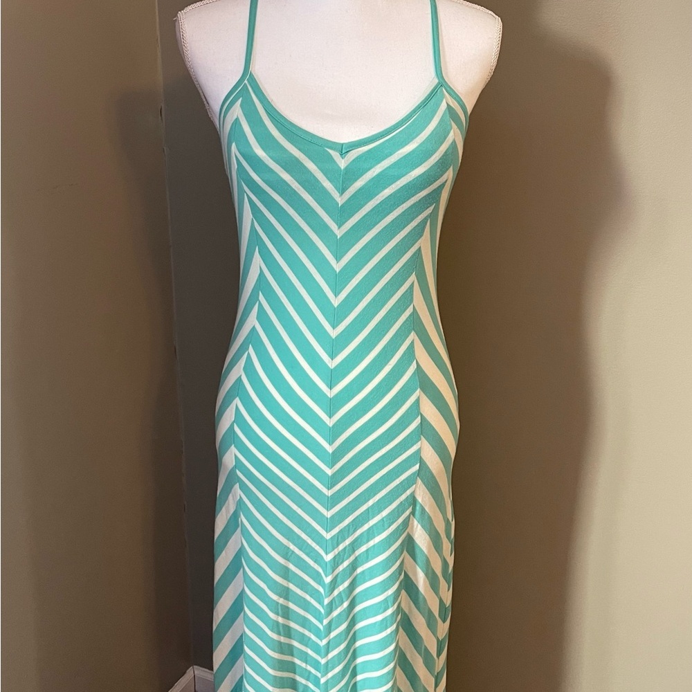 Jessica Simpson Green maxi Sleeveless Spaghetti Strap Dress